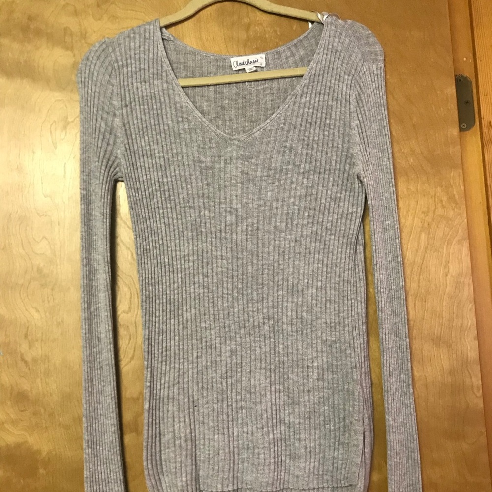 A soft long sleeve basic grey shirt